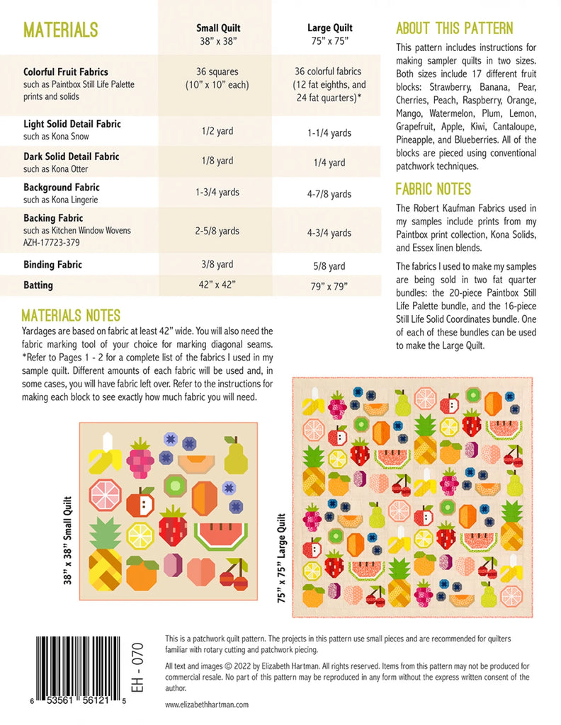 {New Arrival} Elizabeth Hartman The Produce Section Pattern