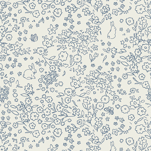 {New Arrival} Art Gallery Fabrics Bedtime Stories FLANNEL Somebunny Cool