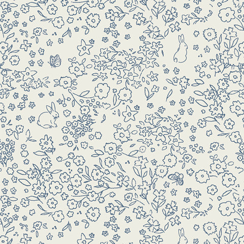 {New Arrival} Art Gallery Fabrics Bedtime Stories FLANNEL Somebunny Cool