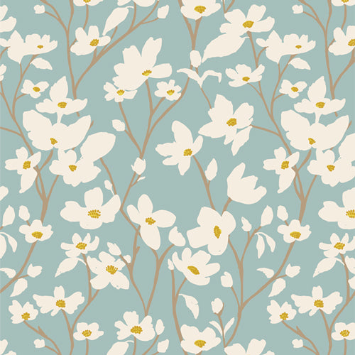 {New Arrival} Art Gallery Fabrics Fresh Linen FLANNEL Dogwood Skylight