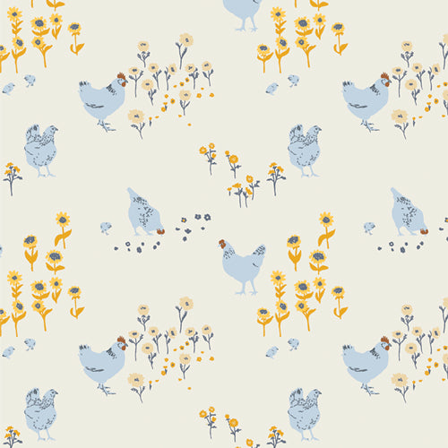 {New Arrival} Art Gallery Fabrics Potager FLANNEL Hens and Chicks