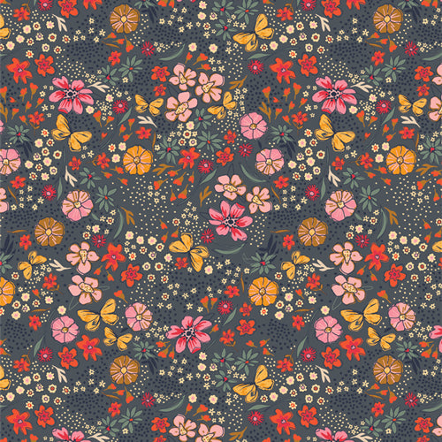 {New Arrival} Art Gallery Fabrics The Flower Fields Floral Abundance Shade