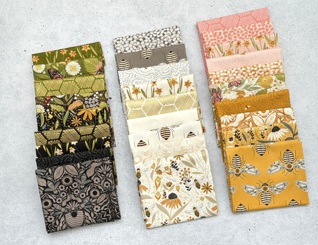 {New Arrival} Moda Gingiber Bee Garden Fat Quarter Bundle x 28 Pieces