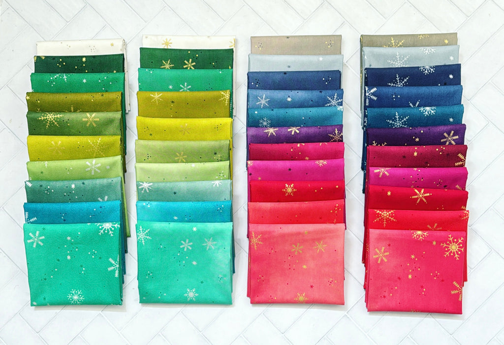 {New Arrival} Moda V & Co Ombre Flurries Metallic Fat Quarter Bundle x 21 FQ Full Set