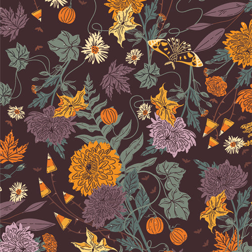 {New Arrival} Art Gallery Fabrics Ghostly & Haunted Wicked Flora