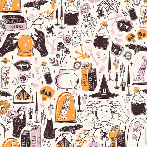 {New Arrival} Art Gallery Fabrics Ghostly & Haunted Witching Hour Moon
