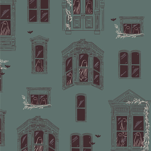 {New Arrival} Art Gallery Fabrics Ghostly & Haunted Haunted House
