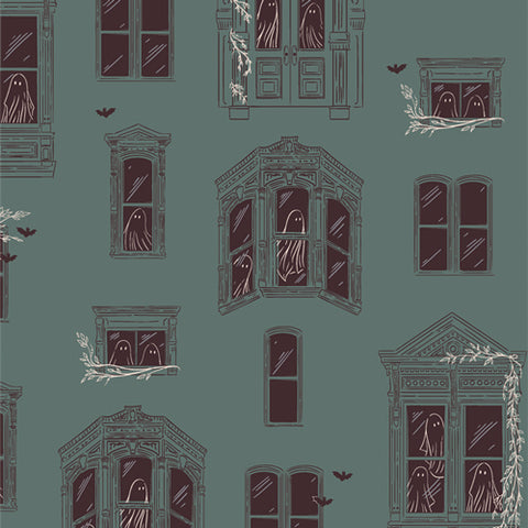 {New Arrival} Art Gallery Fabrics Ghostly & Haunted Haunted House