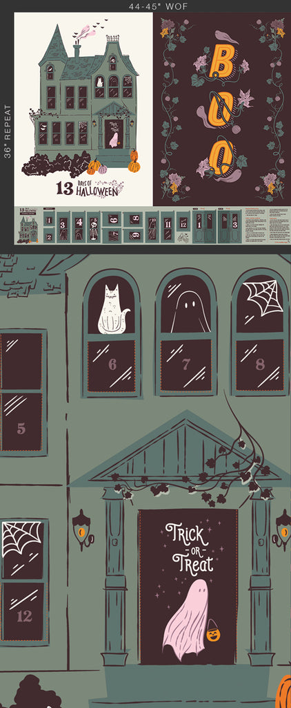 {New Arrival} Art Gallery Fabrics Ghostly & Haunted 13 Days of Halloween
