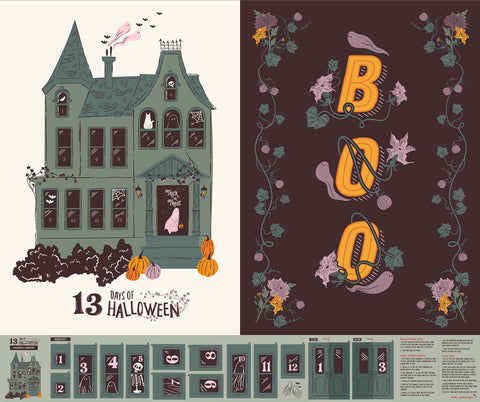 {New Arrival} Art Gallery Fabrics Ghostly & Haunted 13 Days of Halloween