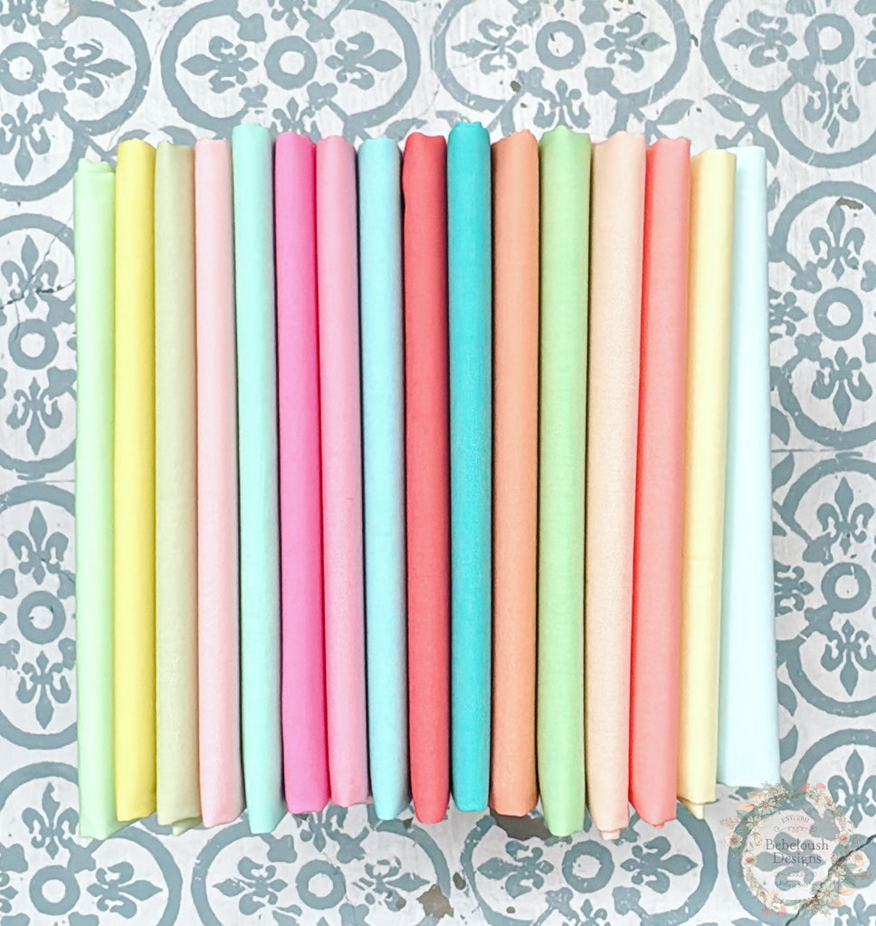 {New Arrival} Art Gallery SOLIDS Fat Quarter Bundles x 16 Pieces Mojito
