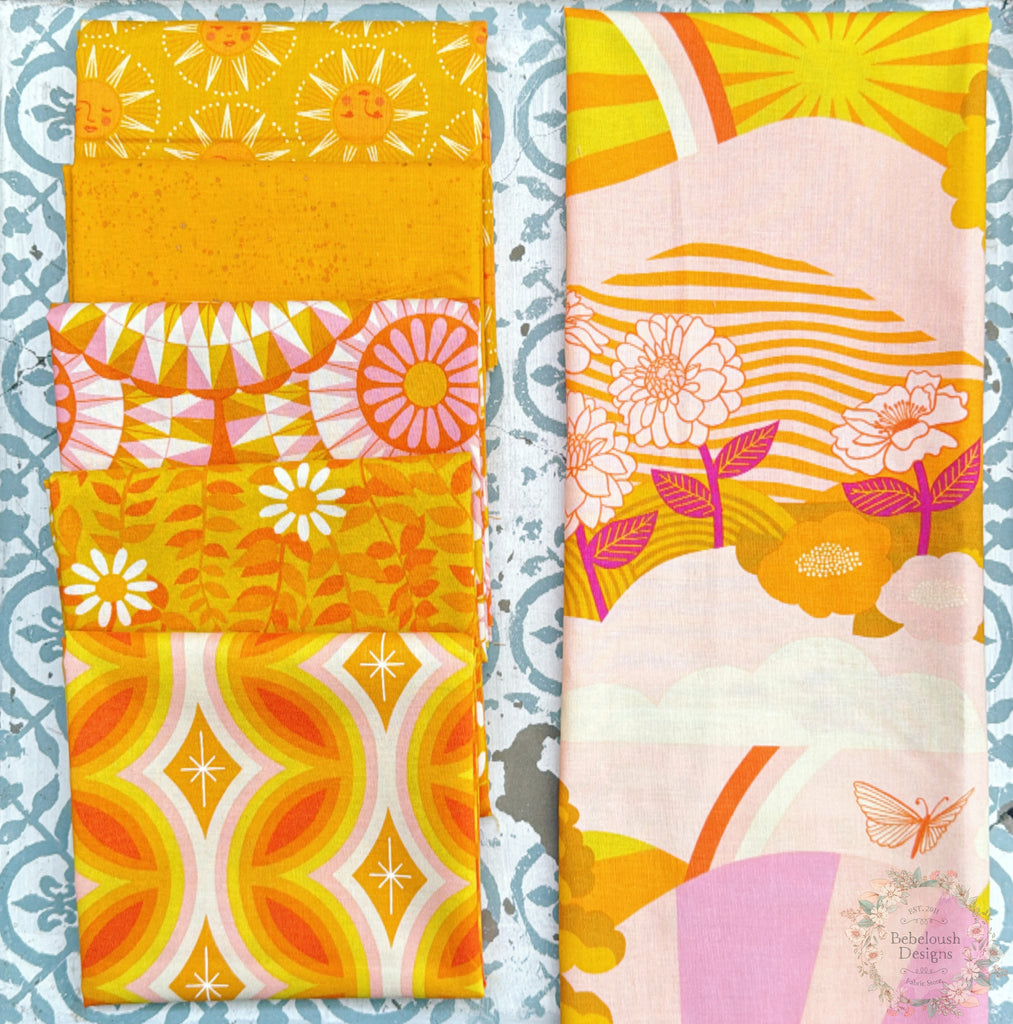 {New Arrival} Moda Ruby Star Society Sampler Curated Fat Quarter Bundle x 6 Golden Hour