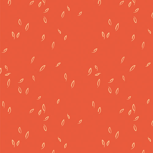 Art Gallery Fabrics Hazelwood Dancing Leaves Vermilion FAT QUARTER
