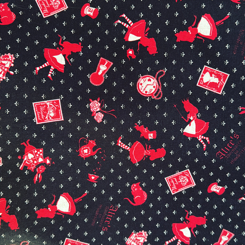 Lecien Girl Story 18 Alice Black Linen/Canvas