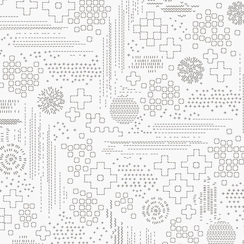 {New Arrival} Art Gallery Fabrics InkPerfect Carbon Edition Sashiko Craft Ash