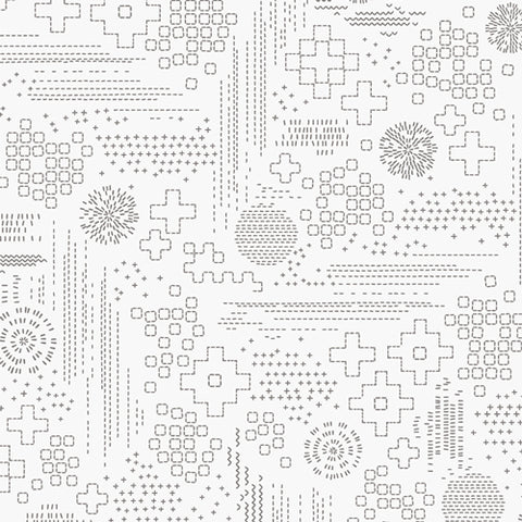 {New Arrival} Art Gallery Fabrics InkPerfect Carbon Edition Sashiko Craft Ash