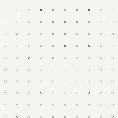 {New Arrival} Art Gallery Fabrics InkPerfect Carbon Edition Crossed Grid Ash