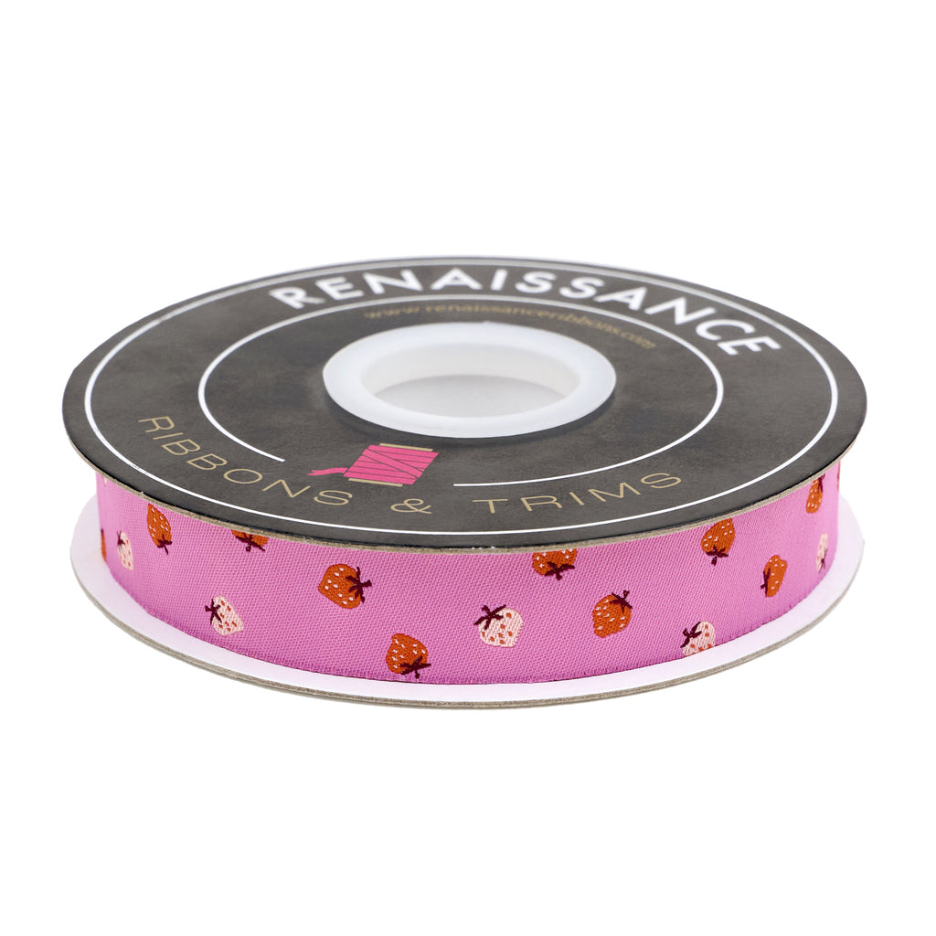 {New Arrival} Ruby Star Society Renaissance Ribbon Kimberly Kight Strawberry- Strawberry Toss Daisy - 7/8"