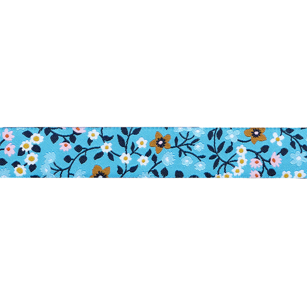{New Arrival} Ruby Star Society Renaissance Ribbon Kimberly Kight Strawberry- Clothesline Floral in Vintage Blue - 7/8"