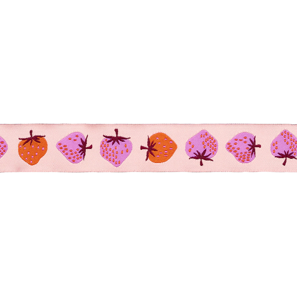 {New Arrival} Ruby Star Society Renaissance Ribbon Kimberly Kight Strawberry in Peach Cream - 7/8"
