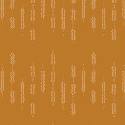 {New Arrival} Art Gallery Fabrics Maven Aura Fletchings Gold