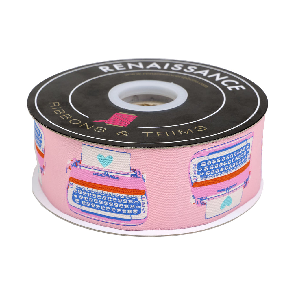 {New Arrival} Ruby Star Society Renaissance Ribbon Melody Miller Best Day Ever Typewriters Posy - 2"