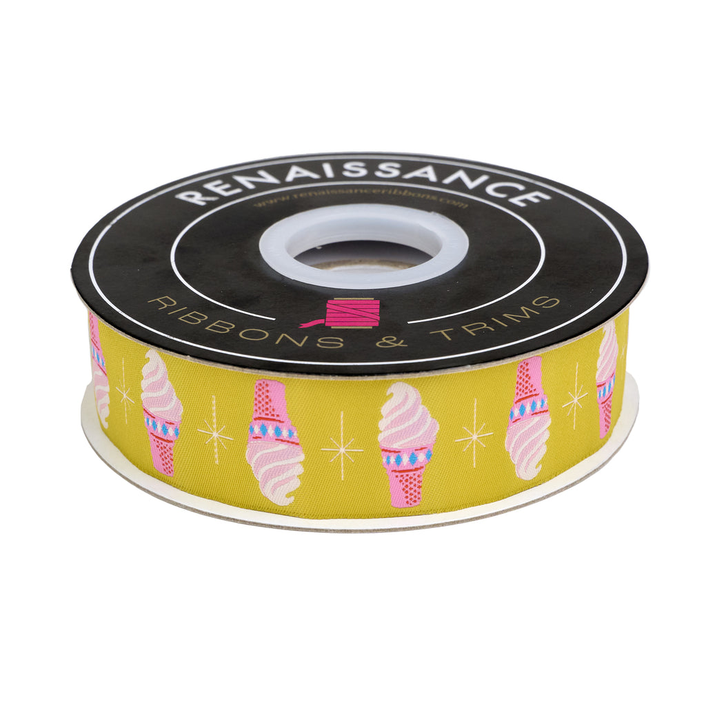 {Pre-Order September} Ruby Star Society Renaissance Ribbon Melody Miller Best Day Ever Ice Cream Golden Hour -  1-1/4"