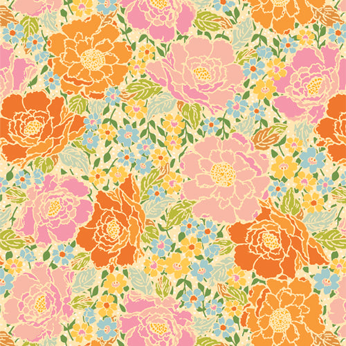 {New Arrival} Art Gallery Fabrics Marigold Woods Rose Garden