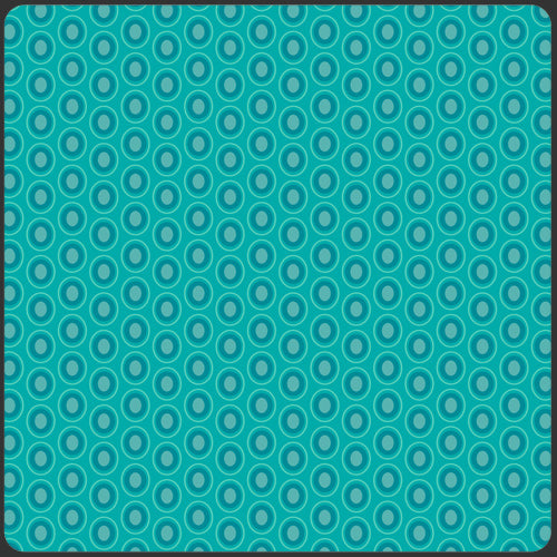 {New Arrival} Art Gallery Fabrics Oval Elements Blue Lagoon