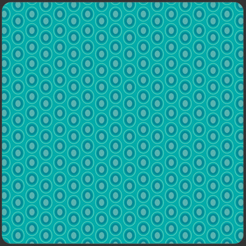 {New Arrival} Art Gallery Fabrics Oval Elements Blue Lagoon