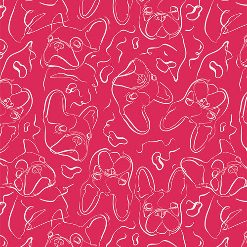 Art Gallery Fabrics Periwinkle Frenchie Vivid