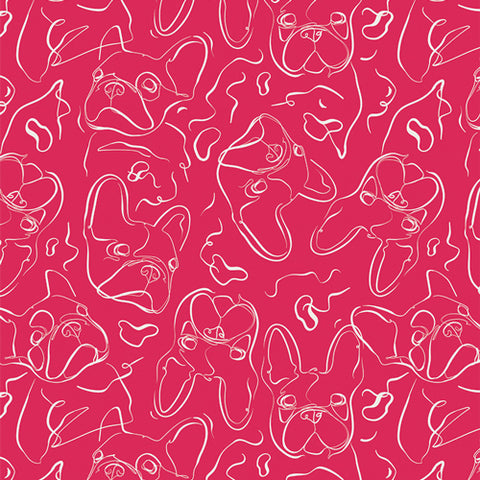 Art Gallery Fabrics Periwinkle Frenchie Vivid