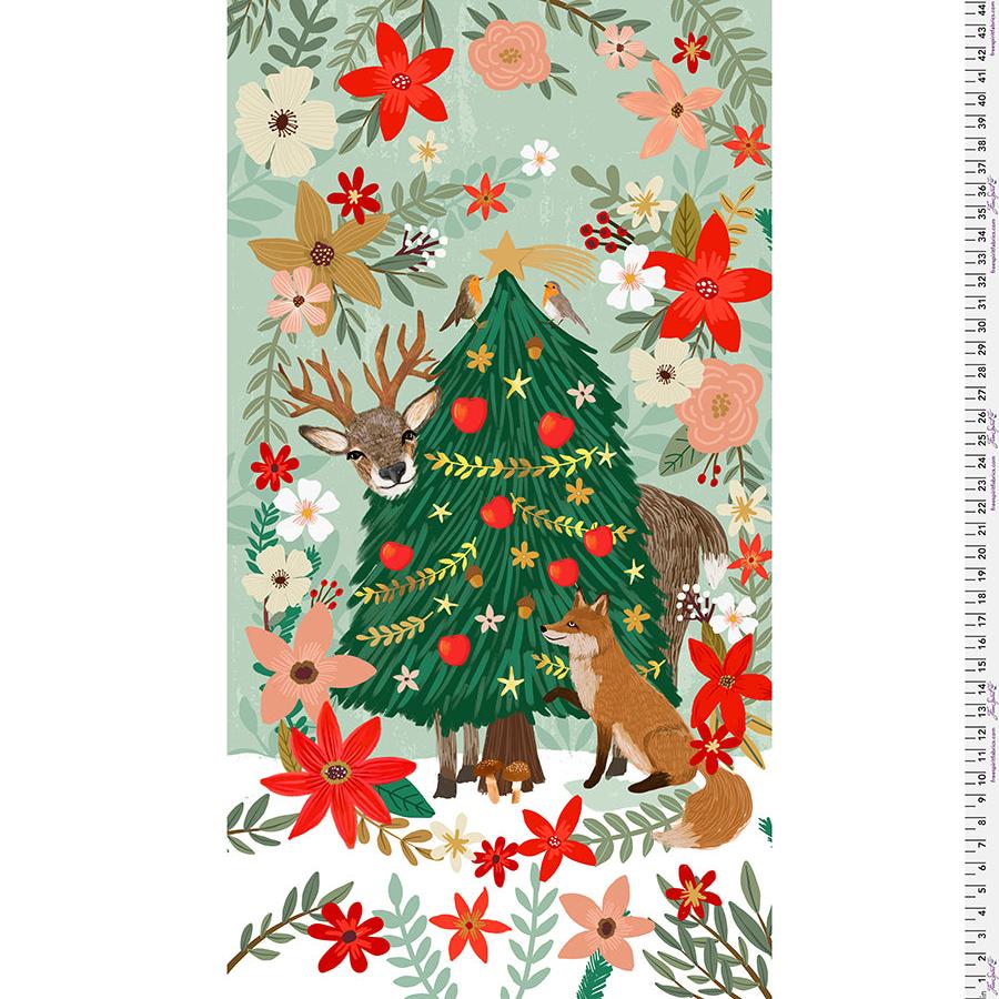 {New Arrival} FreeSpirit Mia Charro Christmas Spirit Christmas Pine - Panel