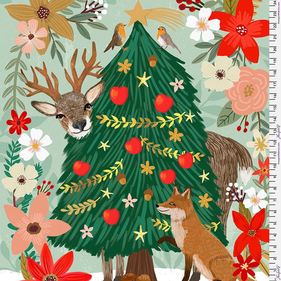 {New Arrival} FreeSpirit Mia Charro Christmas Spirit Christmas Pine - Panel