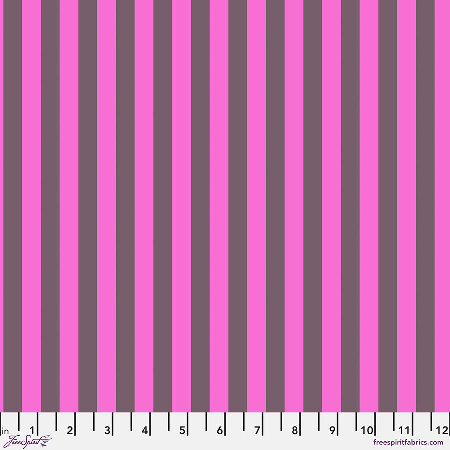 {New Arrival} Tula Pink Neon True Colours Neon Tent Stripe - Mystic FAT QUARTER