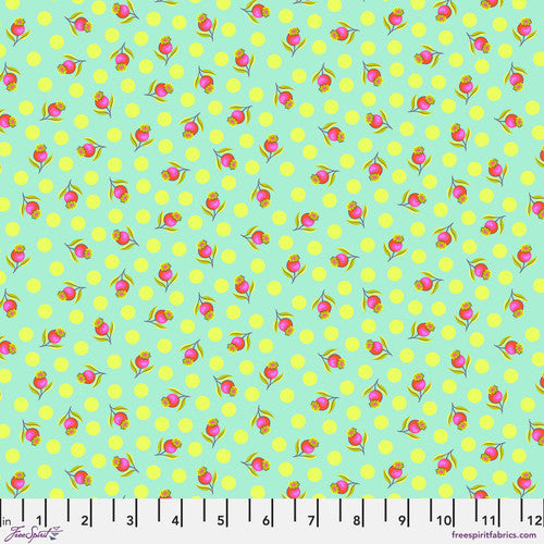 {New Arrival} FreeSpirit Tula Pink Untamed Impending Bloom - Moonbeam