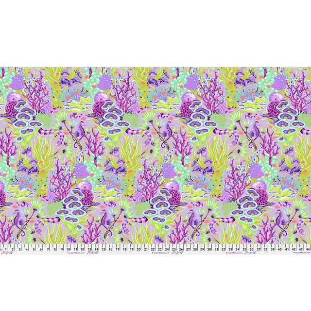 {Pre-Order April} FreeSpirit Tula Pink Floral Reef - Reef What You Sew Ultraviolet