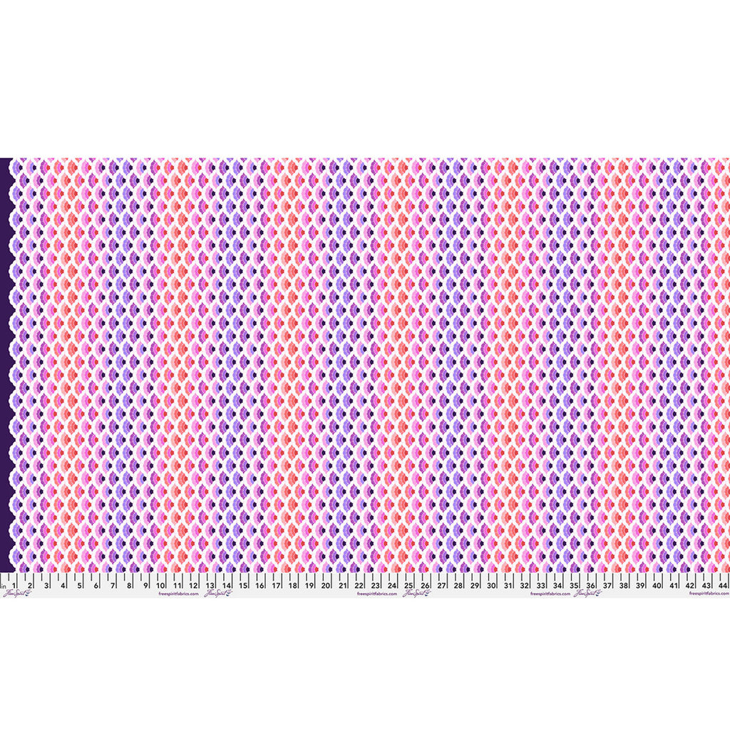 {Pre-Order April} FreeSpirit Tula Pink Floral Reef - Aquatic Lace Ultraviolet