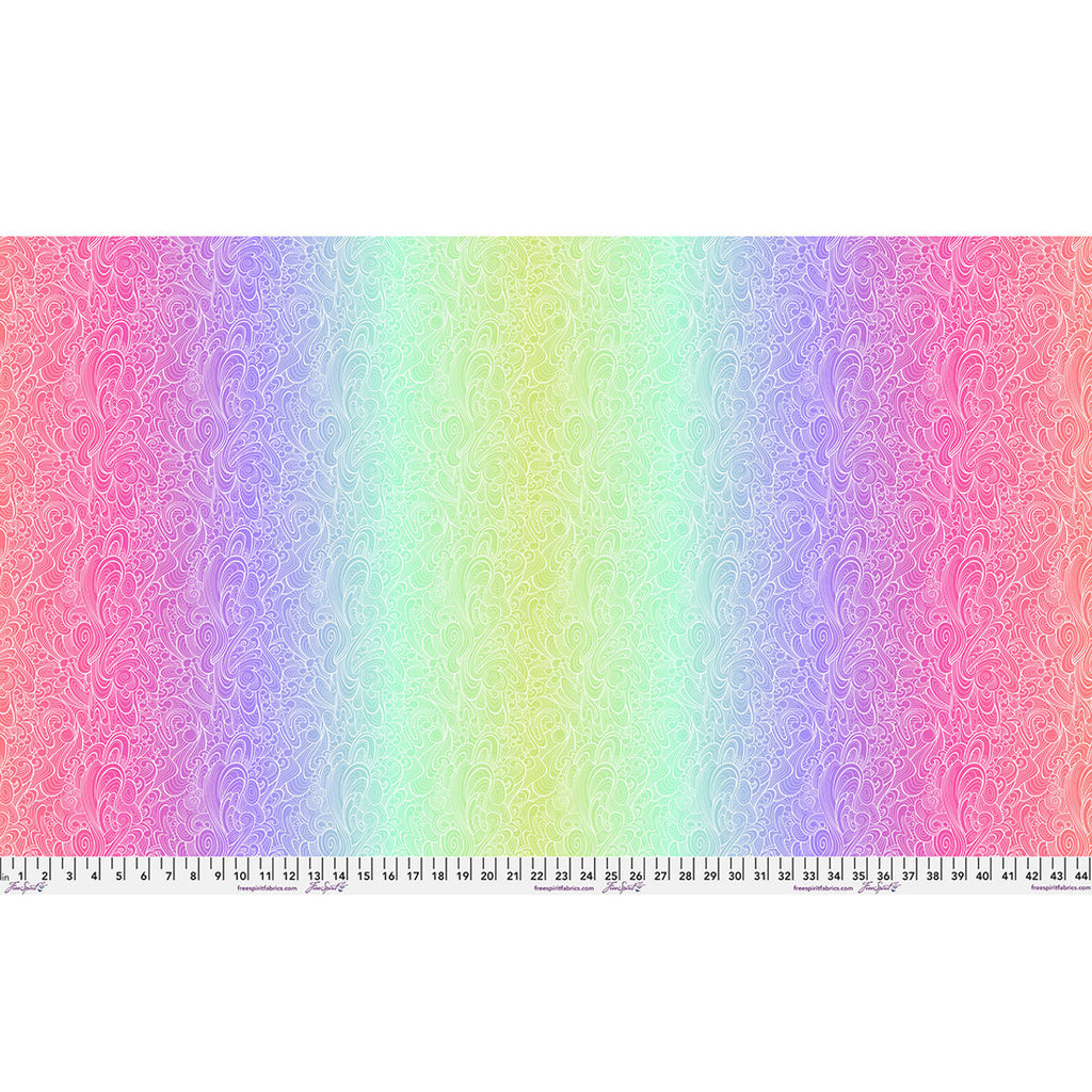 {Pre-Order April} FreeSpirit Tula Pink Floral Reef - Riptide Deep Dive