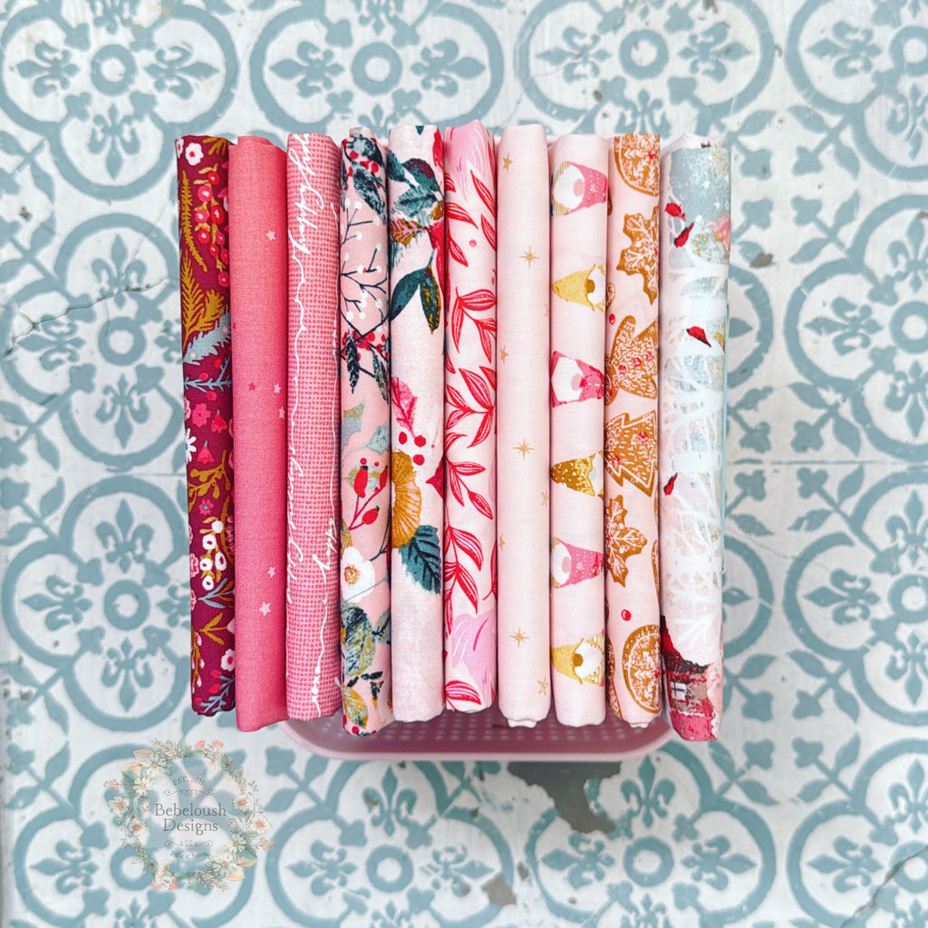 {New Arrival} Art Gallery Fabrics Curated Bundle Fat Quarter Bundle x 10 Pieces Merriment Sweet