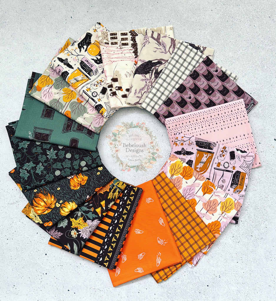 {New Arrival} Art Gallery Fabrics Ghostly & Haunted Fat Quarter Bundle x 16 Fat Quarters