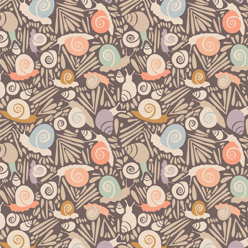 {New Arrival} Art Gallery Fabrics Slow Summer Snails Driftwood