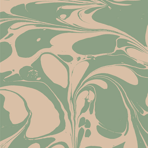 {New Arrival} Art Gallery Fabrics Slow Summer Marble Matcha