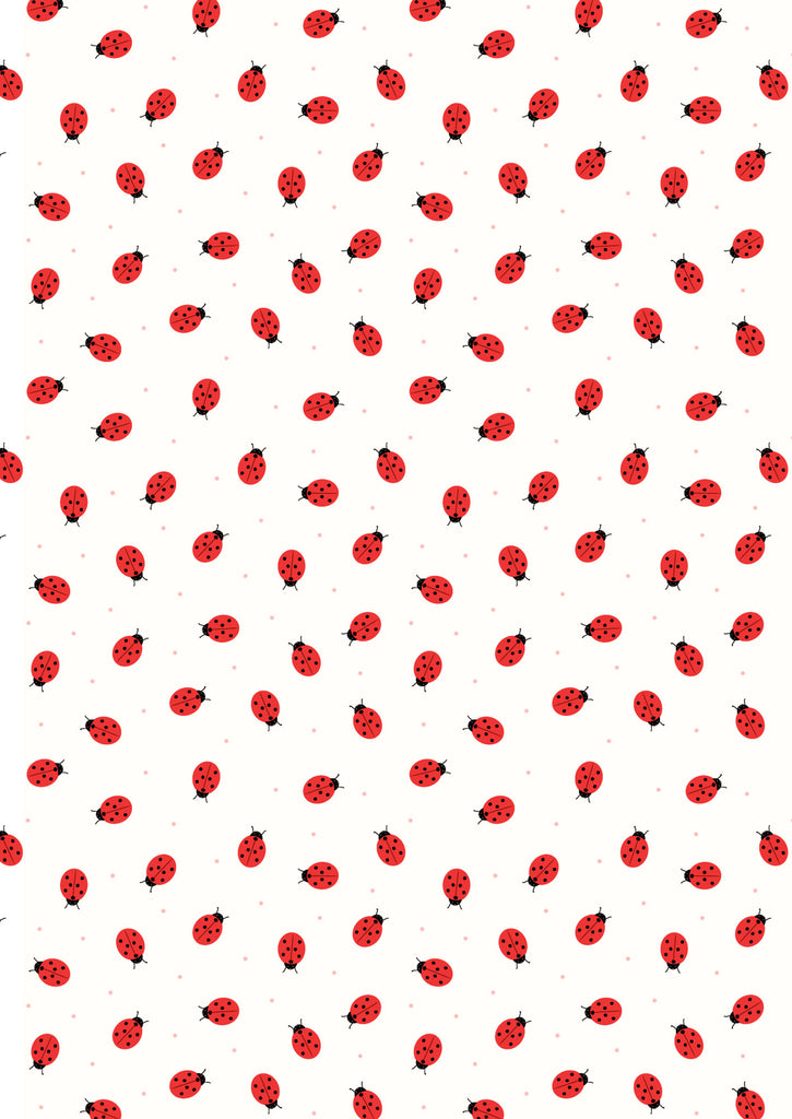 {New Arrival} Lewis & Irene Fabrics Small Things Country Garden Ladybirds