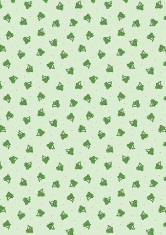 {New Arrival} Lewis & Irene Fabrics Small Things Country Garden Green Frogs