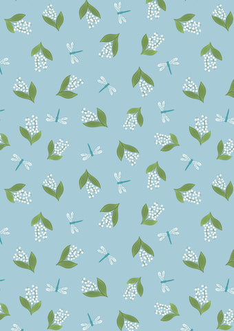 {New Arrival} Lewis & Irene Fabrics Small Things Country Garden Dragonflies & Lily of the Valley