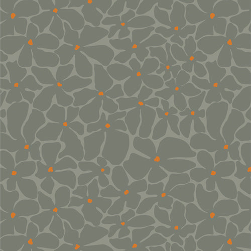 {New Arrival} Art Gallery Fabrics Tangerine Bloom Burst Moonlit