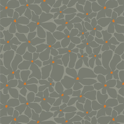 {New Arrival} Art Gallery Fabrics Tangerine Bloom Burst Moonlit