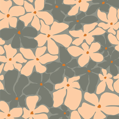 {New Arrival} Art Gallery Fabrics Tangerine Bloom Burst Sunset
