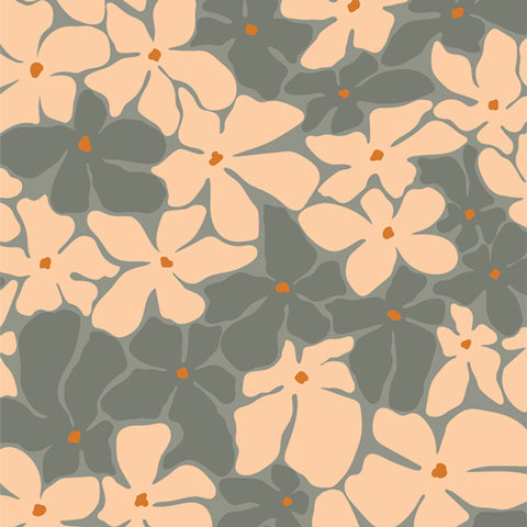 {New Arrival} Art Gallery Fabrics Tangerine Bloom Burst Sunset